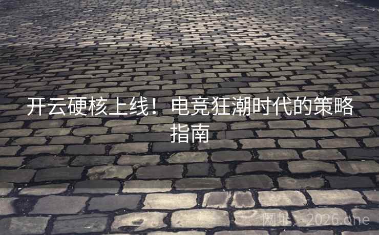 开云硬核上线！电竞狂潮时代的策略指南