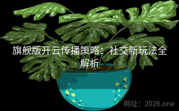 旗舰版开云传播策略：社交新玩法全解析