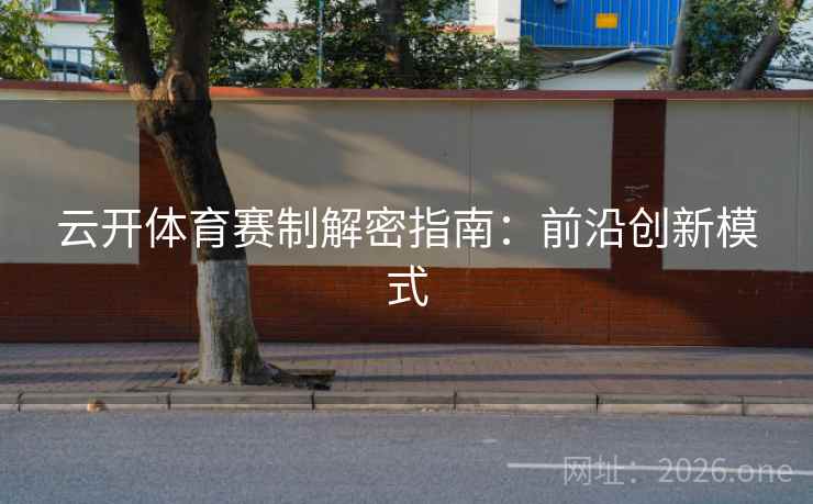 云开体育赛制解密指南:前沿创新模式
