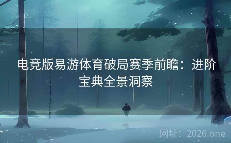 电竞版易游体育破局赛季前瞻:进阶宝典全景洞察 电竞版易游体育破局赛季前瞻:进阶宝典全景洞察