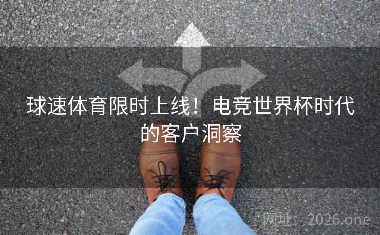 球速体育限时上线！电竞世界杯时代的客户洞察