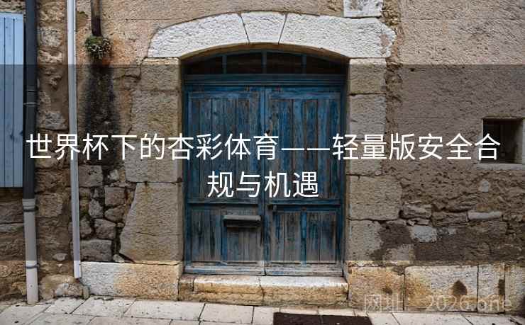 世界杯下的杏彩体育——轻量版安全合规与机遇